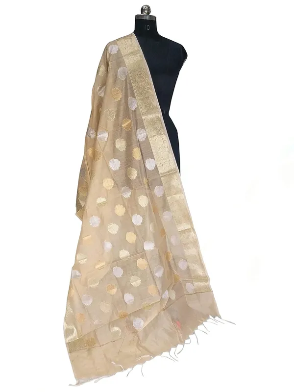 Beige_Cotton_Silk_Premium_And_Elegant_Dupatta_For_Women