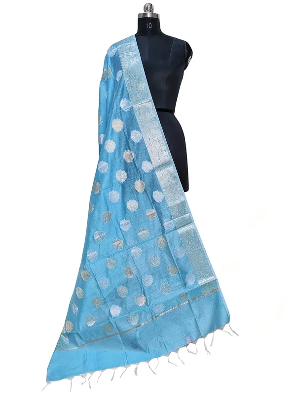 Firozi_Cotton_Silk_Premium_And_Elegant_Dupatta_For_Women