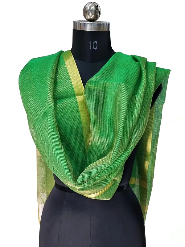 Green_Tissue_Net_Premium_And_Elegant_Dupatta_For_Women