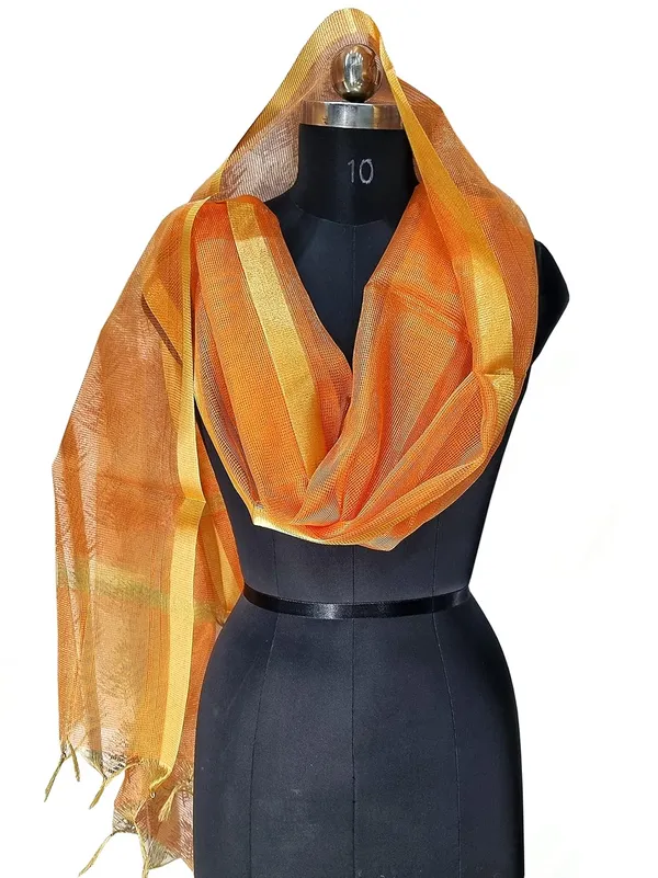 Orange_Tissue_Net_Premium_And_Elegant_Dupatta_For_Women