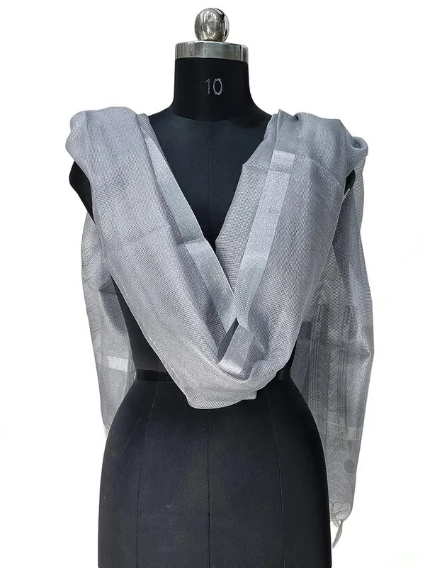Grey_Tissue_Net_Premium_And_Elegant_Dupatta_For_Women