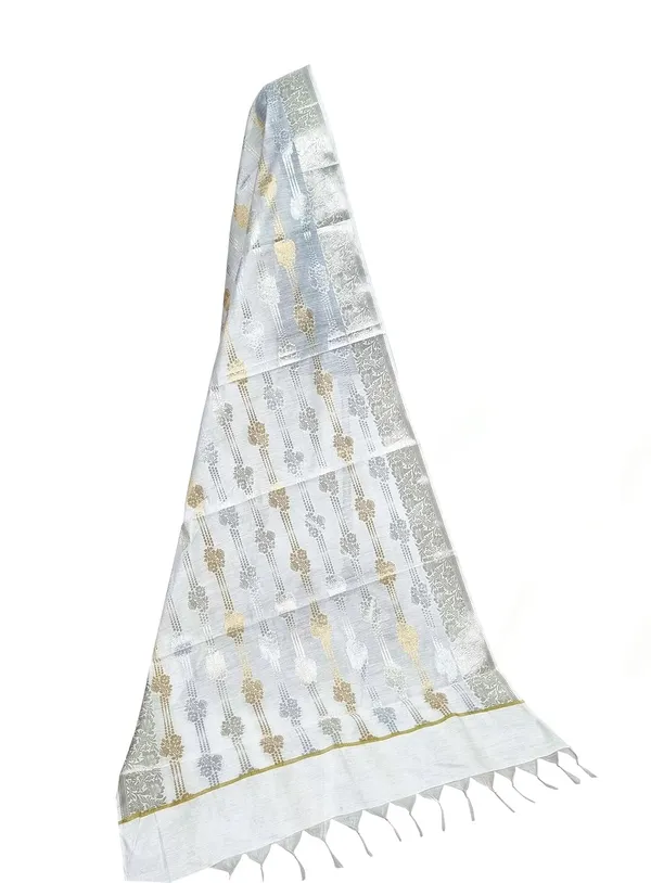 White_Cotton_Silk_Premium_And_Elegant_Dupatta_For_Women