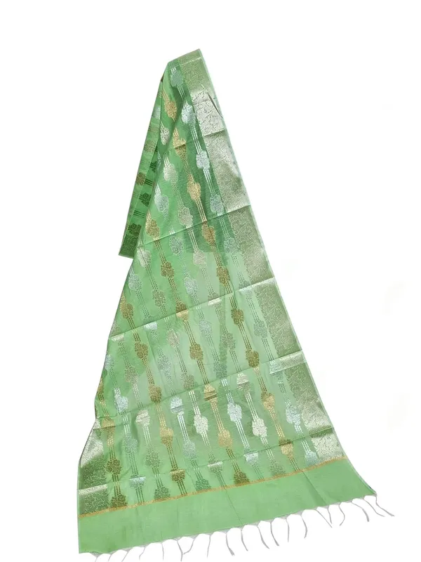 Pista_Green_Cotton_Silk_Premium_And_Elegant_Dupatta_For_Women