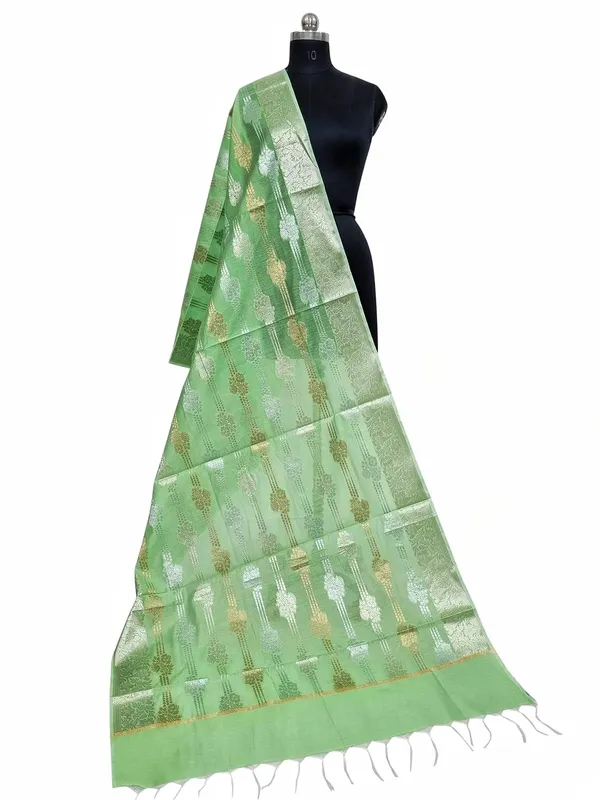 Pista_Green_Cotton_Silk_Premium_And_Elegant_Dupatta_For_Women