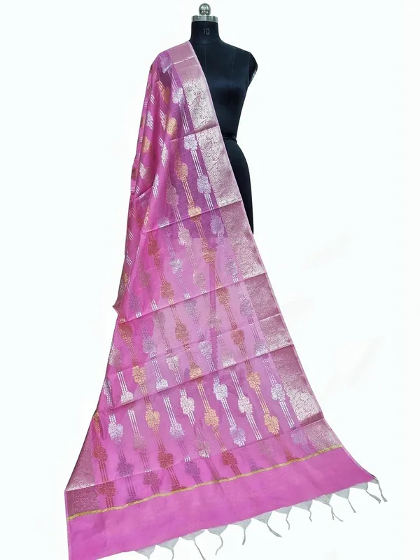 Pink_Cotton_Silk_Premium_And_Elegant_Dupatta_For_Women