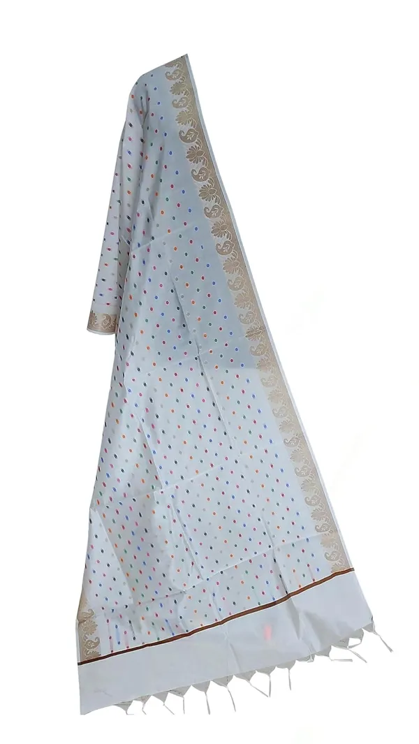 White_Art_Silk_Premium_And_Elegant_Dupatta_For_Women