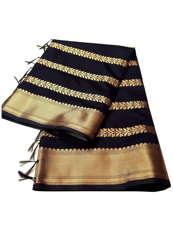 Black_Art_Silk_Premium_And_Elegant_Dupatta_For_Women