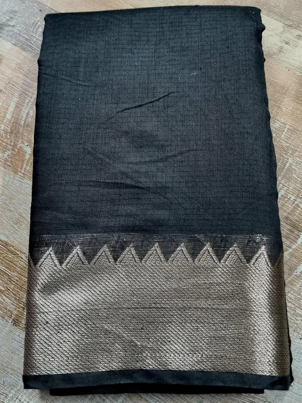 Black_Cotton_Silk_Premium_And_Elegant_Saree_For_Women