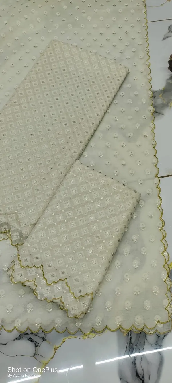 pure_cotton_chenderi_off_white_Premium_And_Elegant_Dress_Material_For_Women