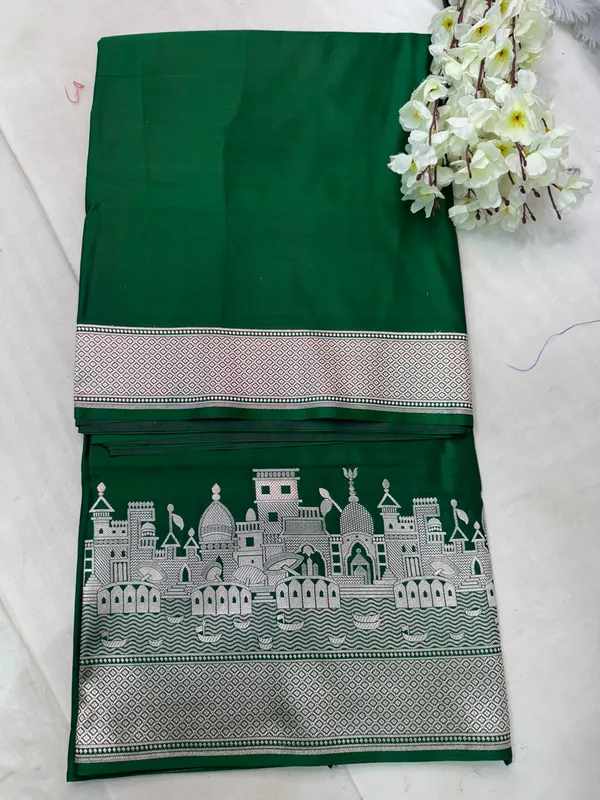 ganga_ghat_Green_Mashru_Katan_Silk_Premium_And_Elegant_Saree_For_Women