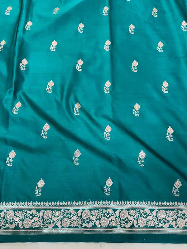Teal_Green_Mashru_Katan_Silk_Premium_And_Elegant_Saree_For_Women