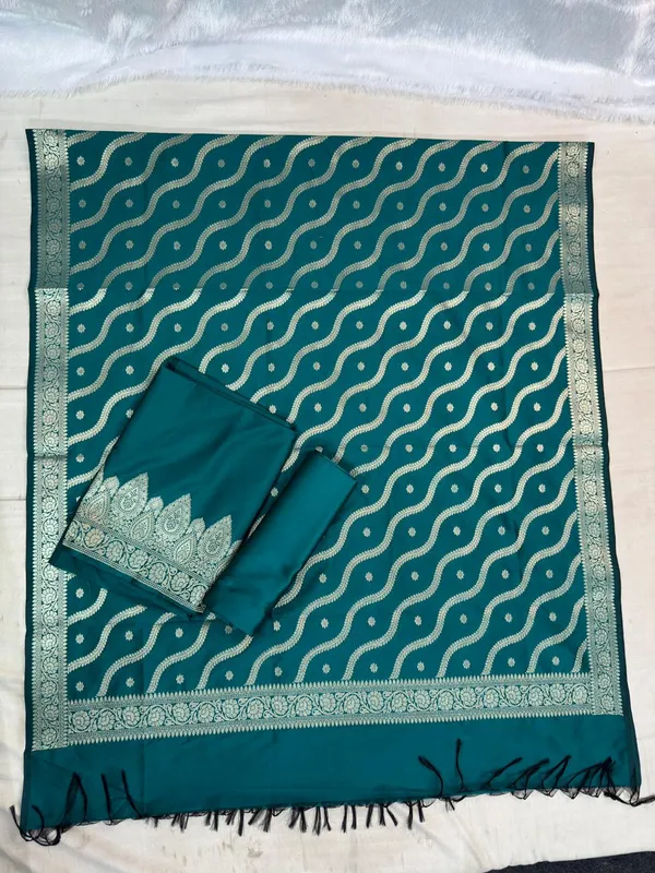 Teal_Green_butter_Silk_Premium_And_Elegant_Saree_For_Women