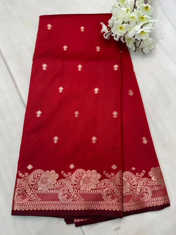 Red_Banarasi_butter_Silk_Premium_And_Elegant_Saree_For_Women