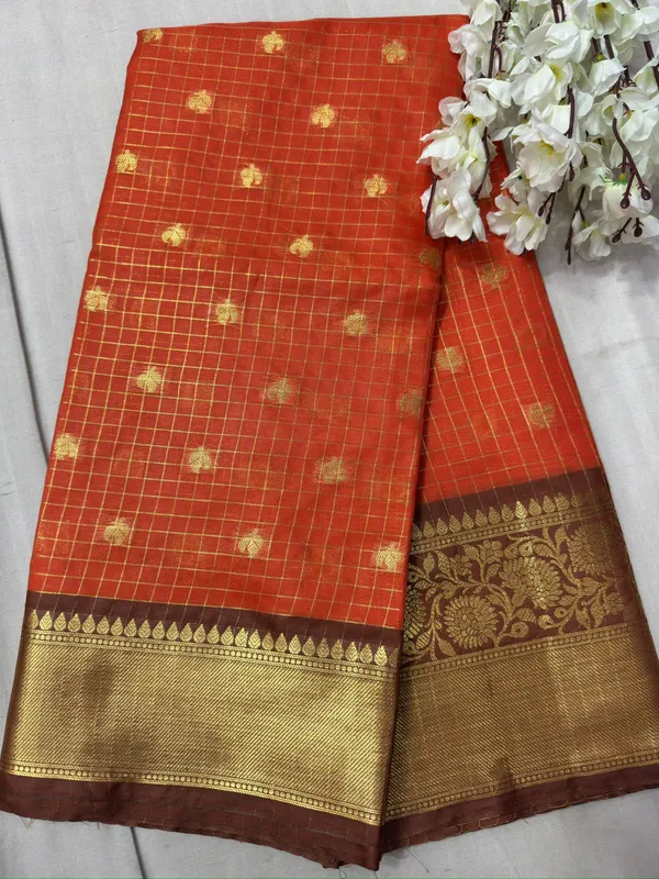 orenge_Silk_Premium_And_Elegant_Saree_For_Women