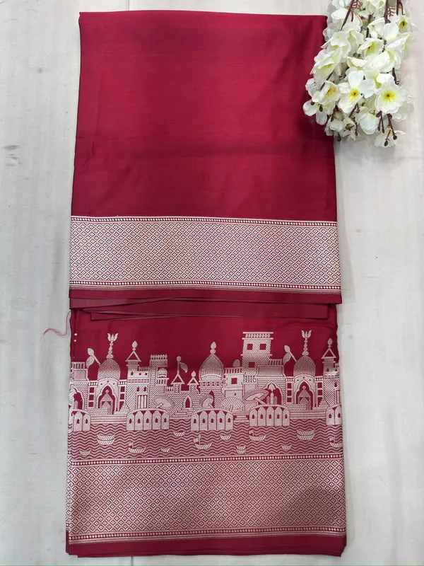 Red_Mashru_Katan_Silk_Premium_And_Elegant_Saree_For_Women