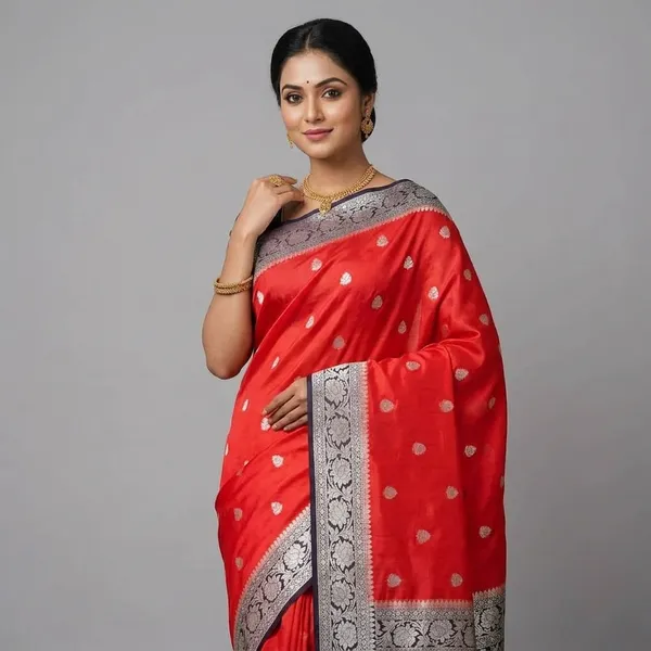 Red_And_Black_jorjat_Silk_Premium_And_Elegant_Saree_For_Women