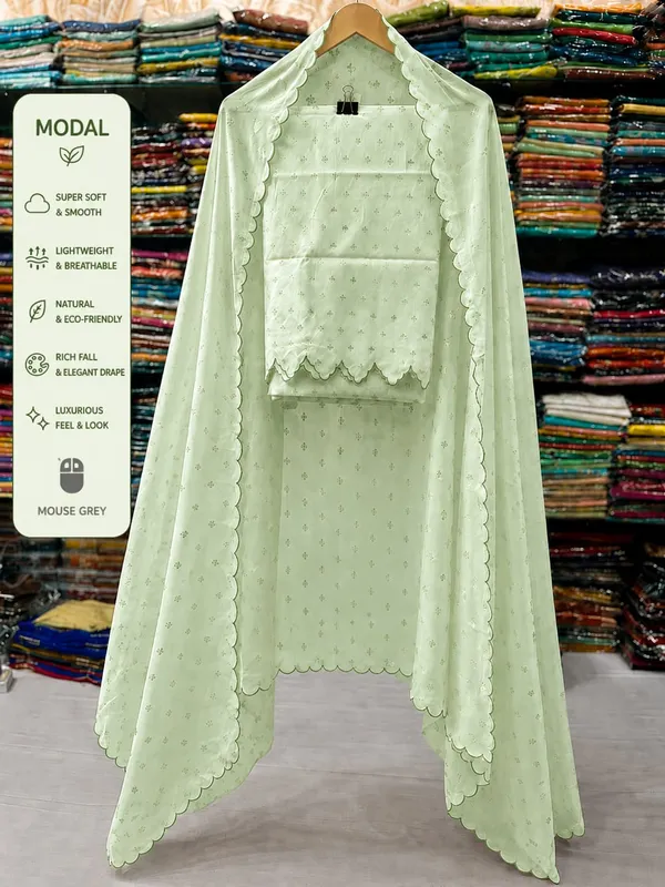 lite_pista_Green_pure_cotton_chanderi_Premium_And_Elegant_Dress_Material_For_Women