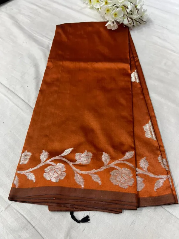 rust_banarsi_butter_Silk_Premium_And_Elegant_Saree_For_Women