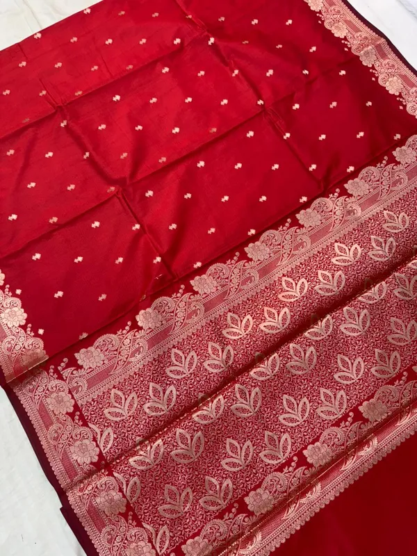 Red_Banarasi_butter_Silk_Premium_And_Elegant_Saree_For_Women