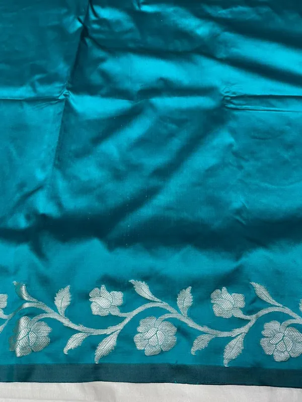 Teal_Blue_butter_Silk_Premium_And_Elegant_Saree_For_Women