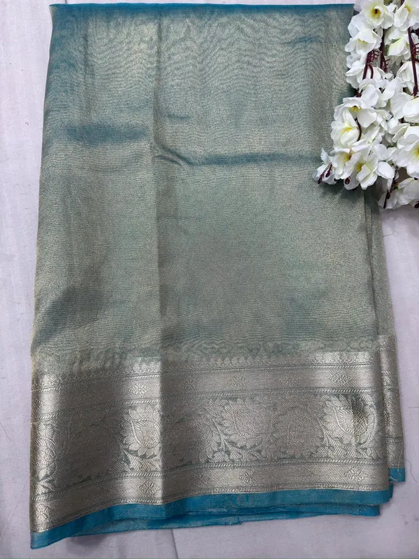 Mint_Green_tishu_Silk_Premium_And_Elegant_Saree_For_Women