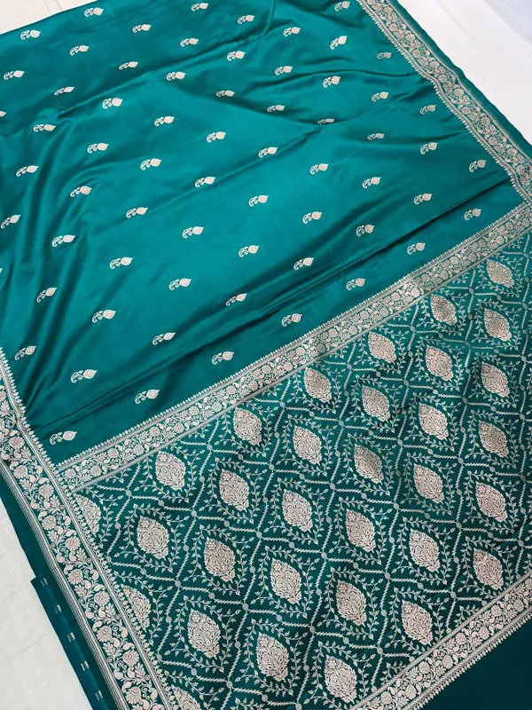 Teal_Green_Mashru_Katan_Silk_Premium_And_Elegant_Saree_For_Women