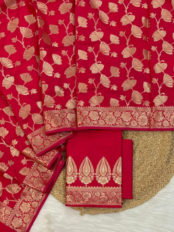 Red_Banarasi_Silk_Premium_And_Elegant_dress_material__For_Women
