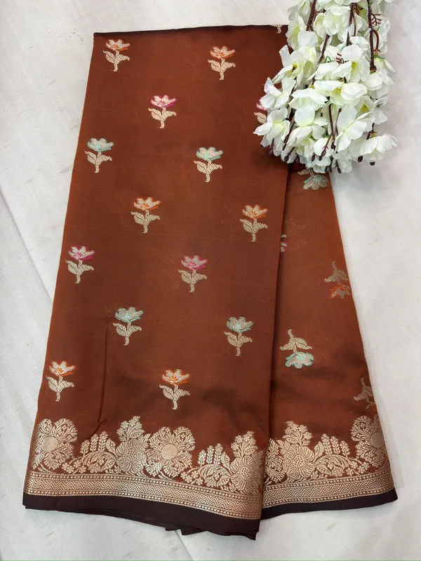 Brown_rust_katan_Silk_Premium_And_Elegant_Saree_For_Women