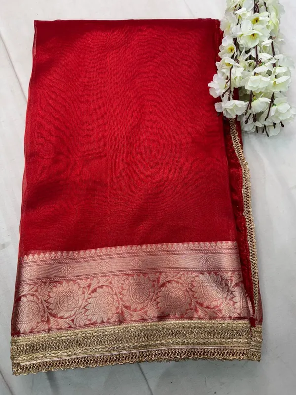 Red_Banarasi_tishu_Silk_Premium_And_Elegant_Saree_For_Women