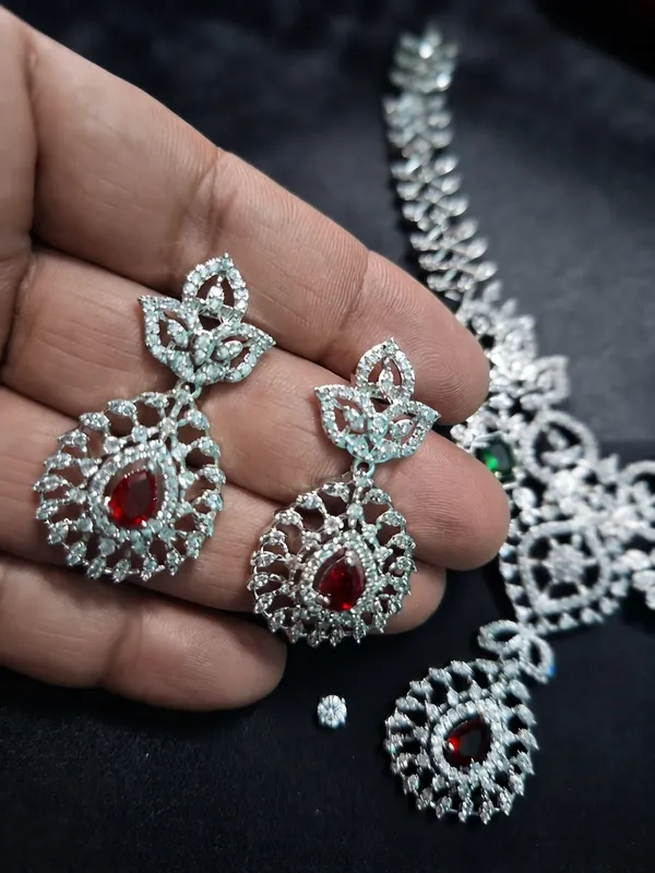 American_Diamond_necklace_set