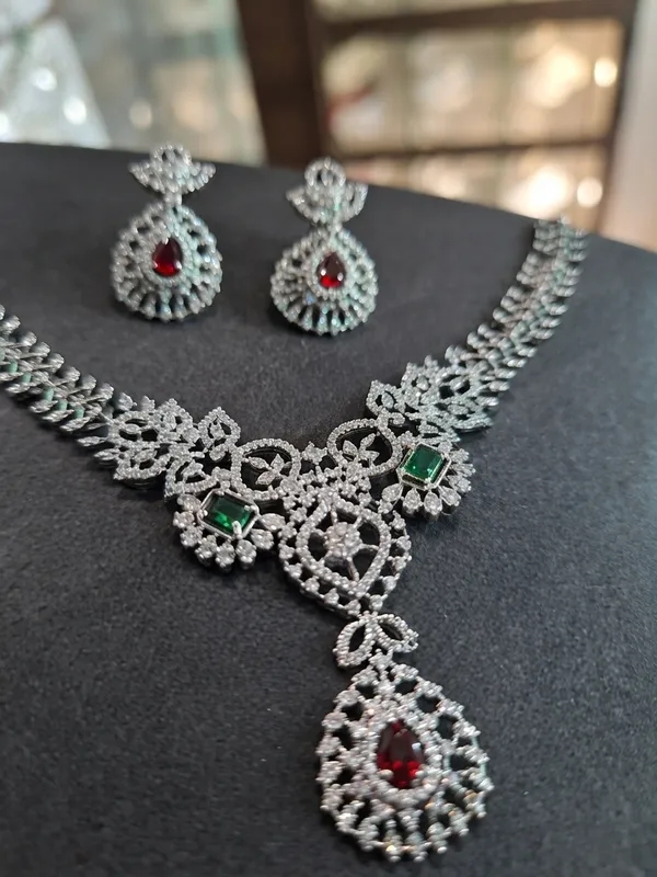 American_Diamond_necklace_set