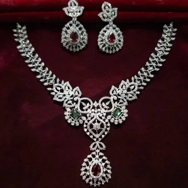 American_Diamond_necklace_set