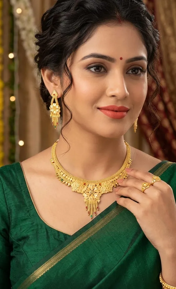 Gold_Copper_Gold-Plated_Necklace_Set_For_Women