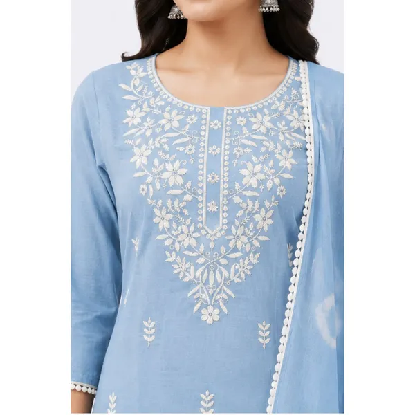 3_Piece_Powder_Blue_Straight_Kurta_Set_with_Shibori_Tie-Dye_Dupatta