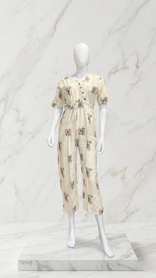 Off_White_Cotton_Geometric_Print_Drawstring_Jumpsuit_For_Women