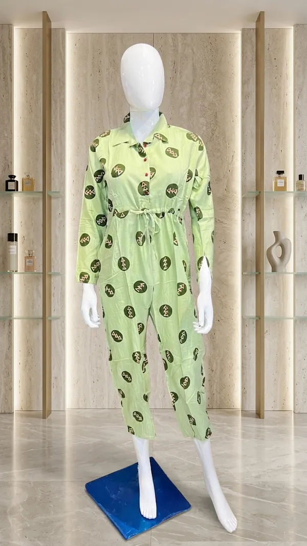 Green_Cotton_Floral_Print_Jumpsuit_For_Women
