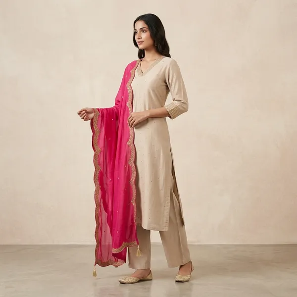 Beige_Embellished_Straight_Kurta_Pyjama_Dupatta_Set_For_Women