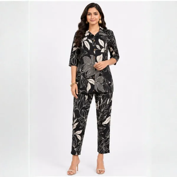 Women's_Black_and_Beige_Floral_Printed_Crepe_Co-Ord_Set