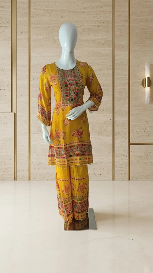 Yellow_Floral_Print_Embroidered_Kurta_Pyjama_Dupatta_Set_For_Women