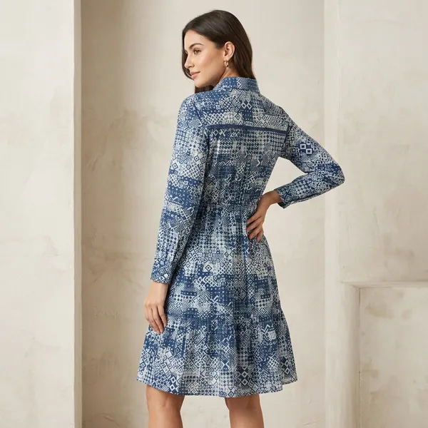 Blue_Cotton_Straight_Tunic_Dress_For_Women