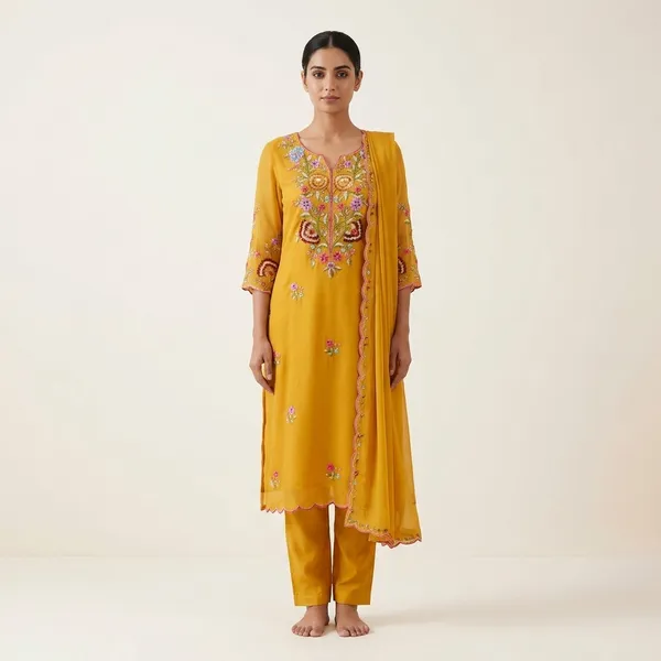 Mustard_Yellow_Embroidered_Kurta_Pyjama_Dupatta_Set_For_Women