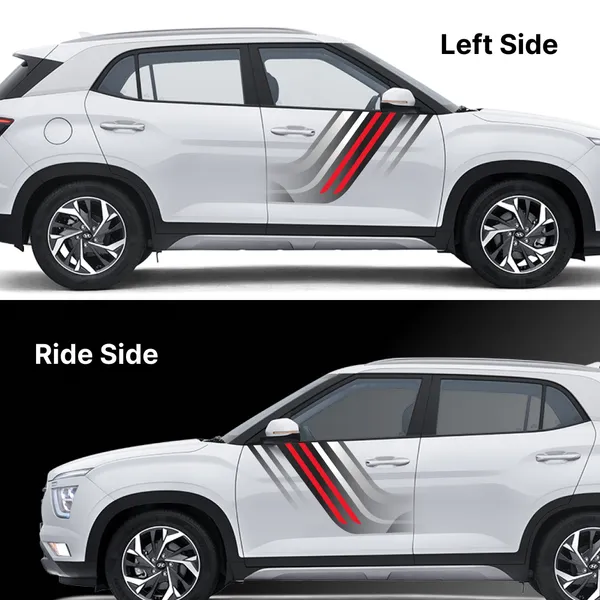 Racing_Stripe_Vinyl_Car_Sticker_Kit_Red_And_Black,_Grey