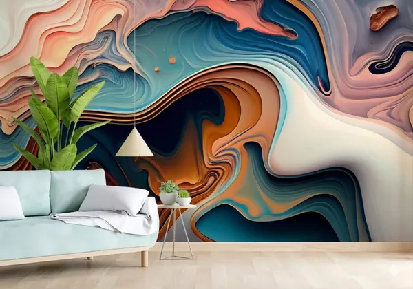 Modern_Abstract_Fluid_Art_Wallpaper_Marble_Swirl_Texture_In_Teal,_Beige_And_Copper_Luxury_Contemporary_Wall_Mural_10_X_10_Ft