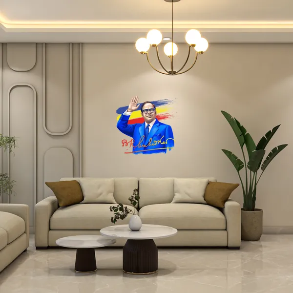 Dr._B.R._Ambedkar_Commemorative_Rear_Glass_With_Signature