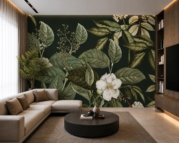 Premium_Dark_Green_Botanical_Wall_Mural_10_X_10_Ft_Custom_Wallpaper_Luxury_Leaf_And_White_Floral_Design_For_Living_Room