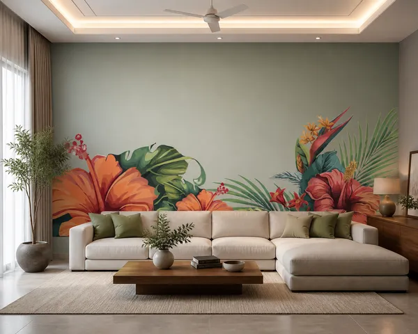 Tropical_Hibiscus_Floral_Border_Wallpaper_Exotic_Jungle_Leaves_And_Flowers_Design_Vibrant_Botanical_Wall_Decor_For_Living_Room,_Bedroom_And_Feature_Walls