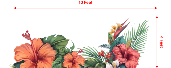 Tropical_Hibiscus_Floral_Border_Wallpaper_Exotic_Jungle_Leaves_And_Flowers_Design_Vibrant_Botanical_Wall_Decor_For_Living_Room,_Bedroom_And_Feature_Walls