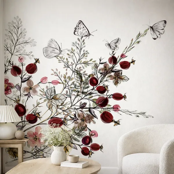 Luxury_Floral_And_Berry_Wallpaper_Black_Background_Botanical_Wall_Design_With_Red_Accents_And_Butterflies_Elegant_Vintage_Wall_Mural_10_X_10_Ft