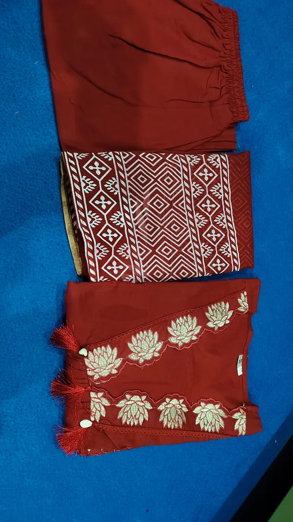 Rich_Maroon_Cotton_Kurta_Set_For_Women
