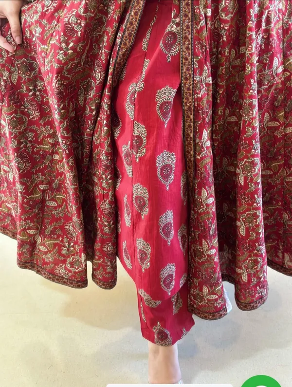 Jaipur_Style_Women's_Maroon_Floral_Printed_Anarkali_Kurta_Set_with_Dupatta_|_Ethnic_Party_&_Festive_Wear